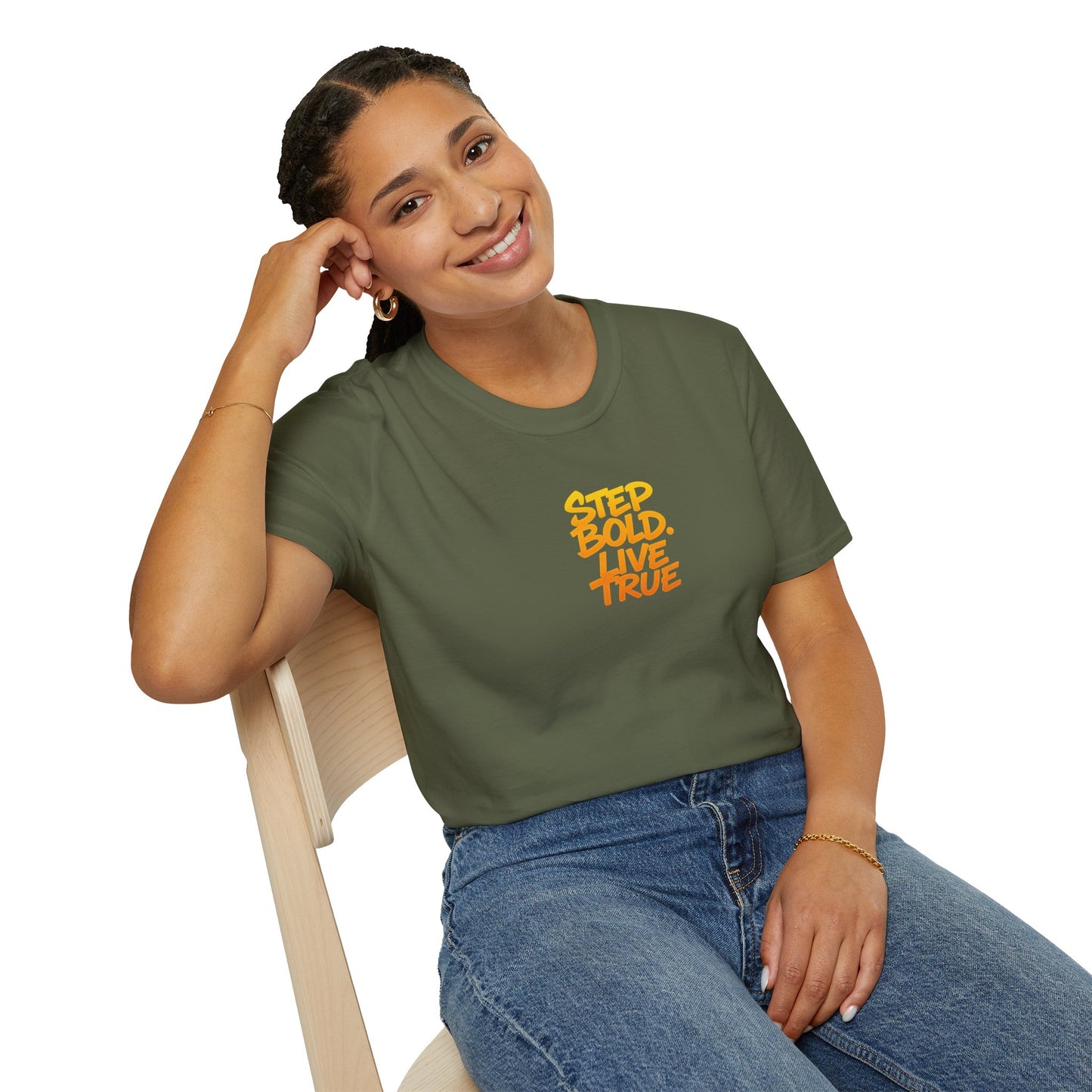 Unisex T-Shirt - Step Bold Live True - TrueWalk Apparel
