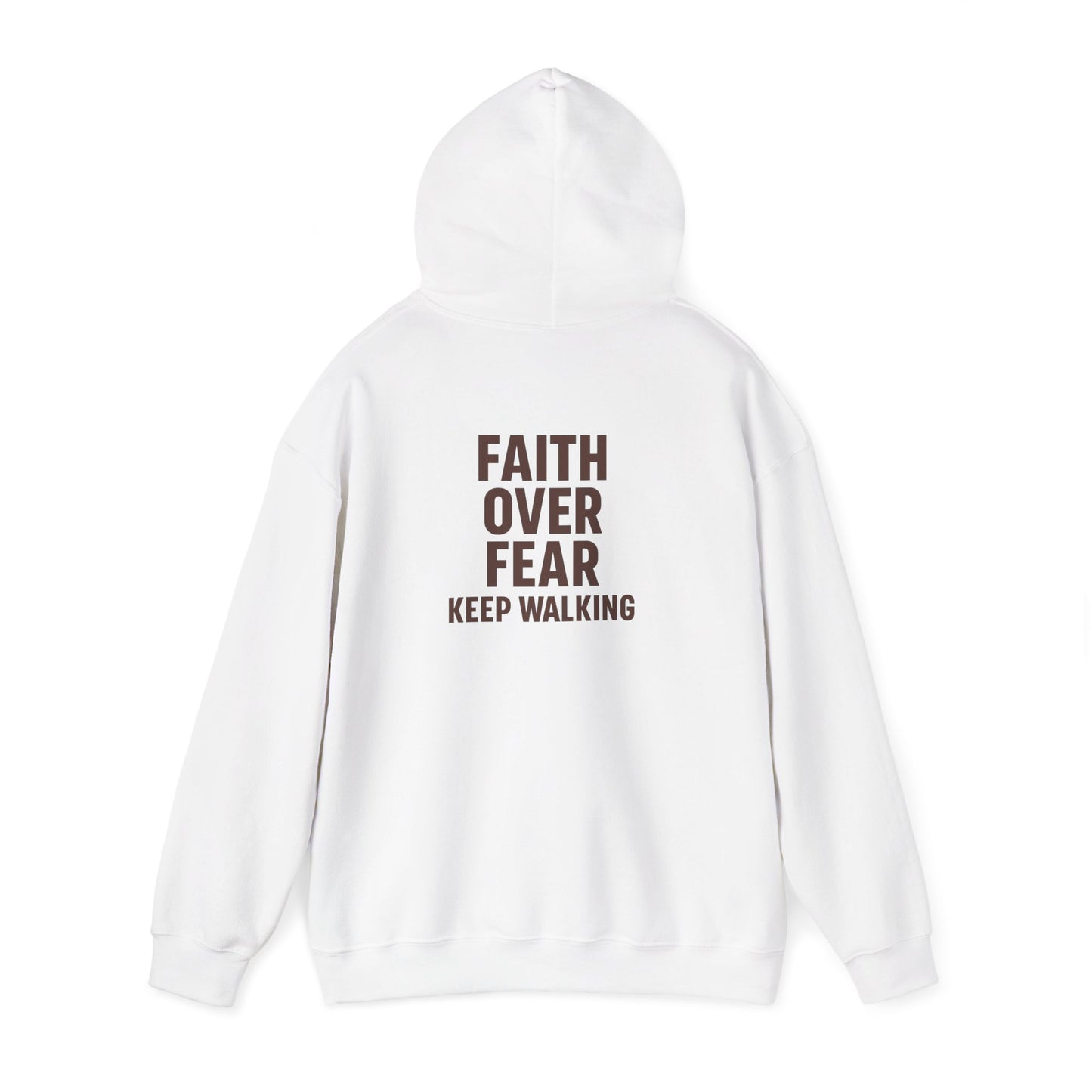 Inspirational Hooded Sweatshirt, Unisex Faith Moves, Motivational Apparel, Cozy Gift for Her, Spiritual Wellness Wear