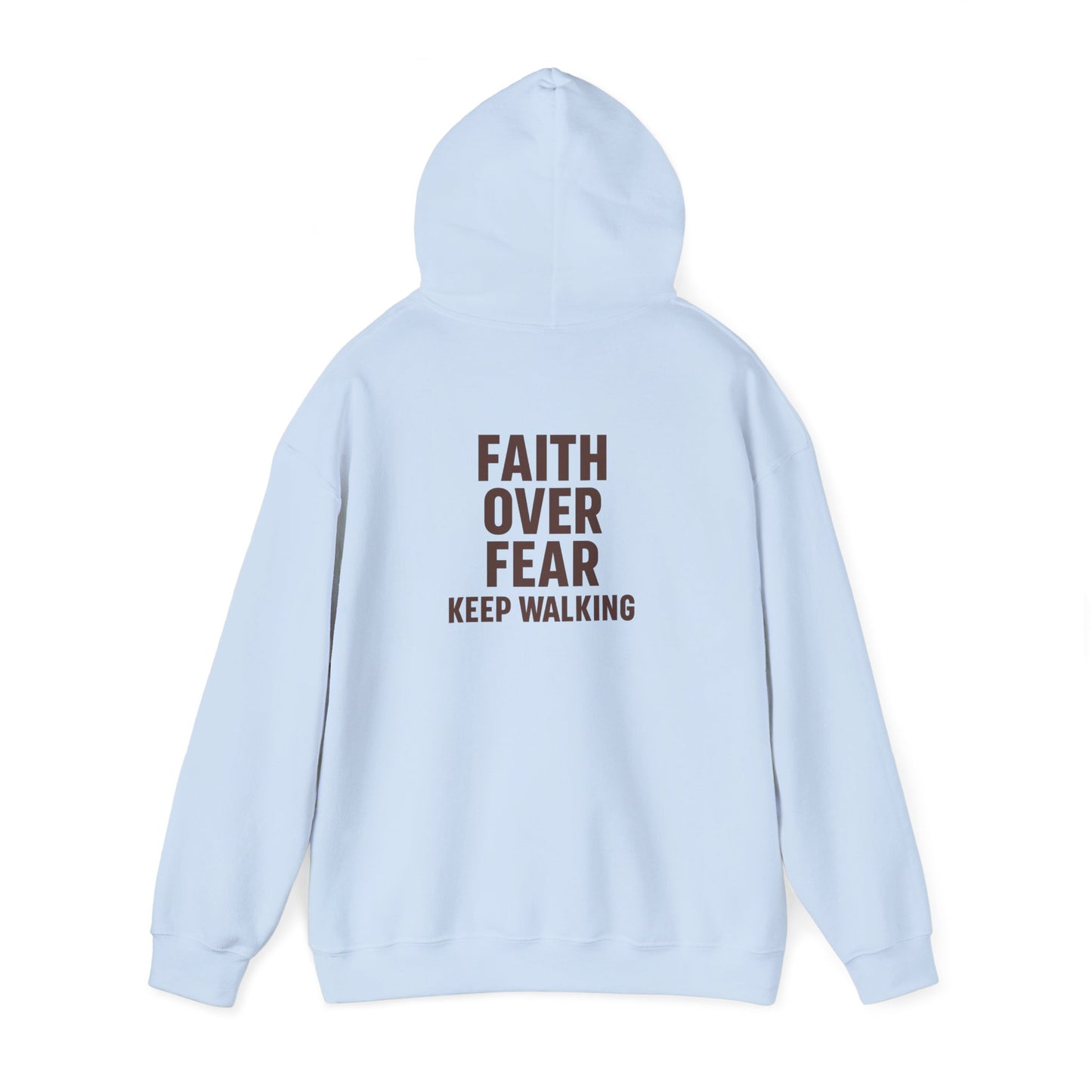 Inspirational Hooded Sweatshirt, Unisex Faith Moves, Motivational Apparel, Cozy Gift for Her, Spiritual Wellness Wear