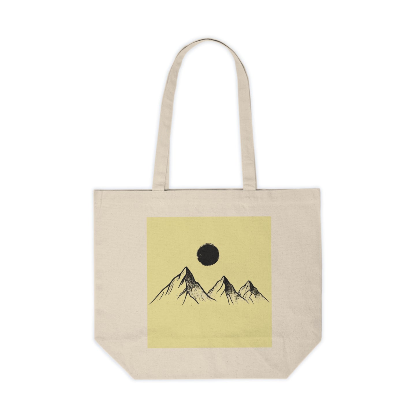 Mountain Sunrise Canvas Tote Bag | Eco-Friendly Shopper, Travel Bag, Beach Tote, Gift for Nature Lovers, Weekend Bag