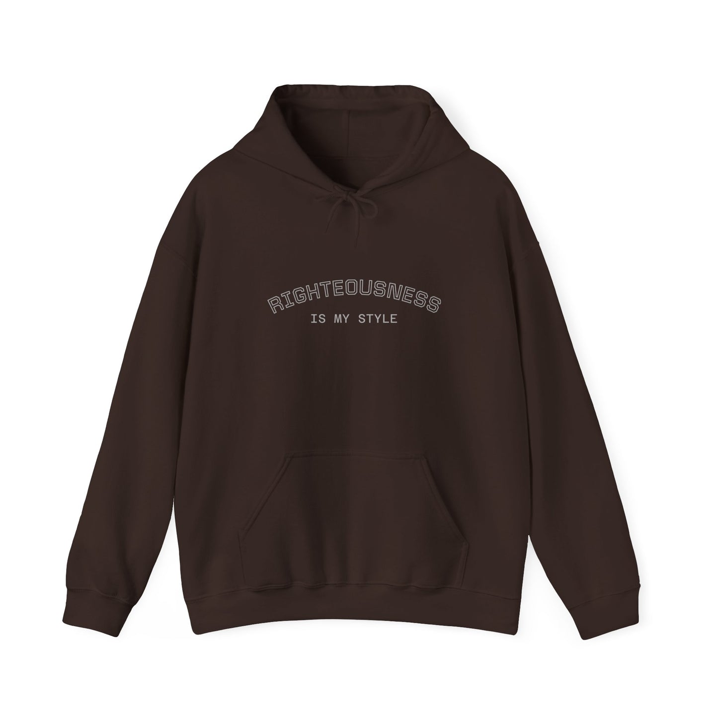 Inspirational Quote Hoodie, Righteousness Sweatshirt, Cozy Unisex Pullover, Gift for Friends, Family, Self-Care Essentials