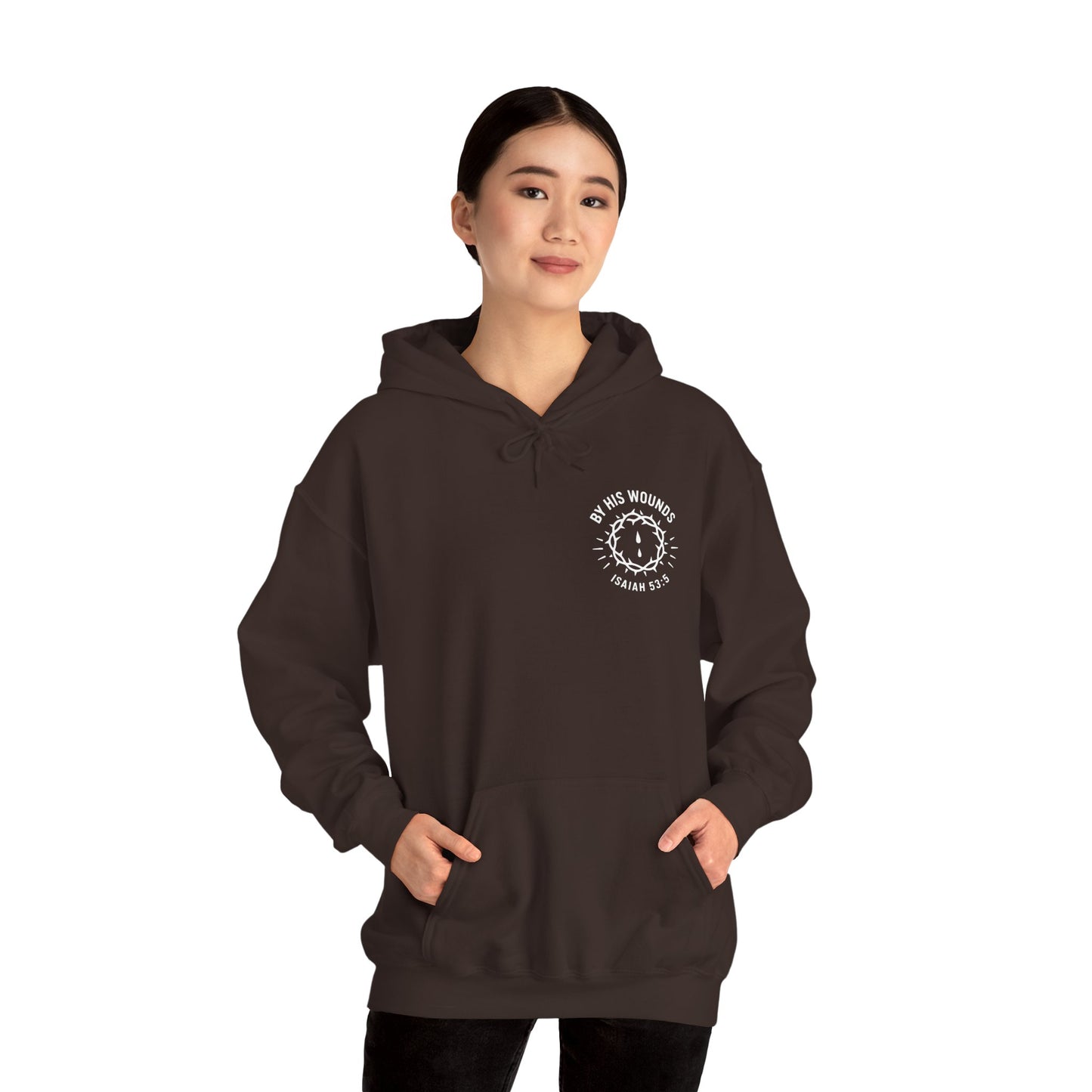 By His Wounds -Inspirational Unisex Hoodie - Perfect for Relaxation, Gifting, Casual Wear, and Celebrations