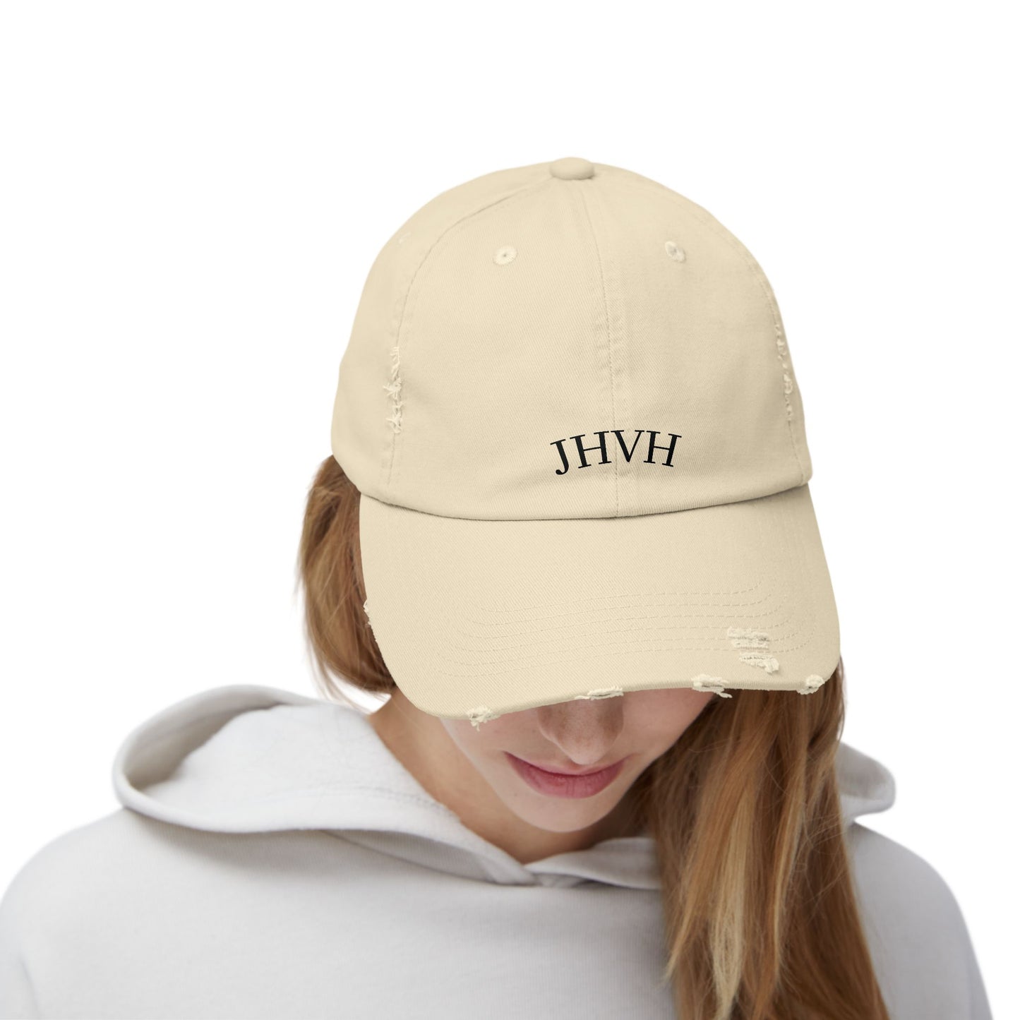 Faith-Inspired Distressed Cap, Casual Christian Hat, Stylish Spiritual Gift, Unisex Cap for Everyday Wear, Trendy Adjustable Hat