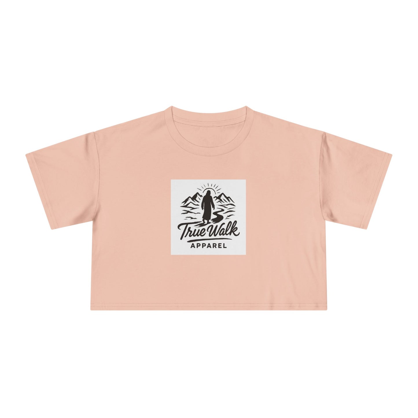 TrueWalk Chic Women's Crop Tee - Casual Style for Everyday Wear, Perfect for Summer Outfits, Gifts for Her, Festival Attire, Comfortable Fashion