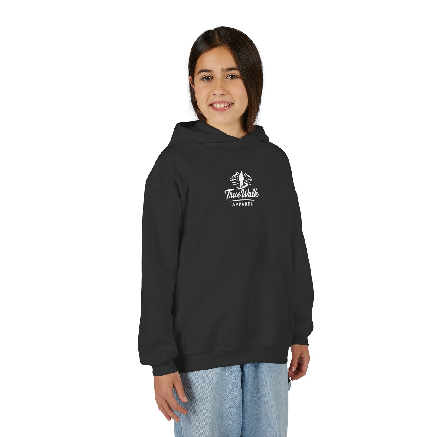 Straight A's -Faith-Focused Youth Hoodie for Encouragement, Youth Sweatshirt, Inspirational Gift, Confirmation, Back to School Apparel, Report Card Design