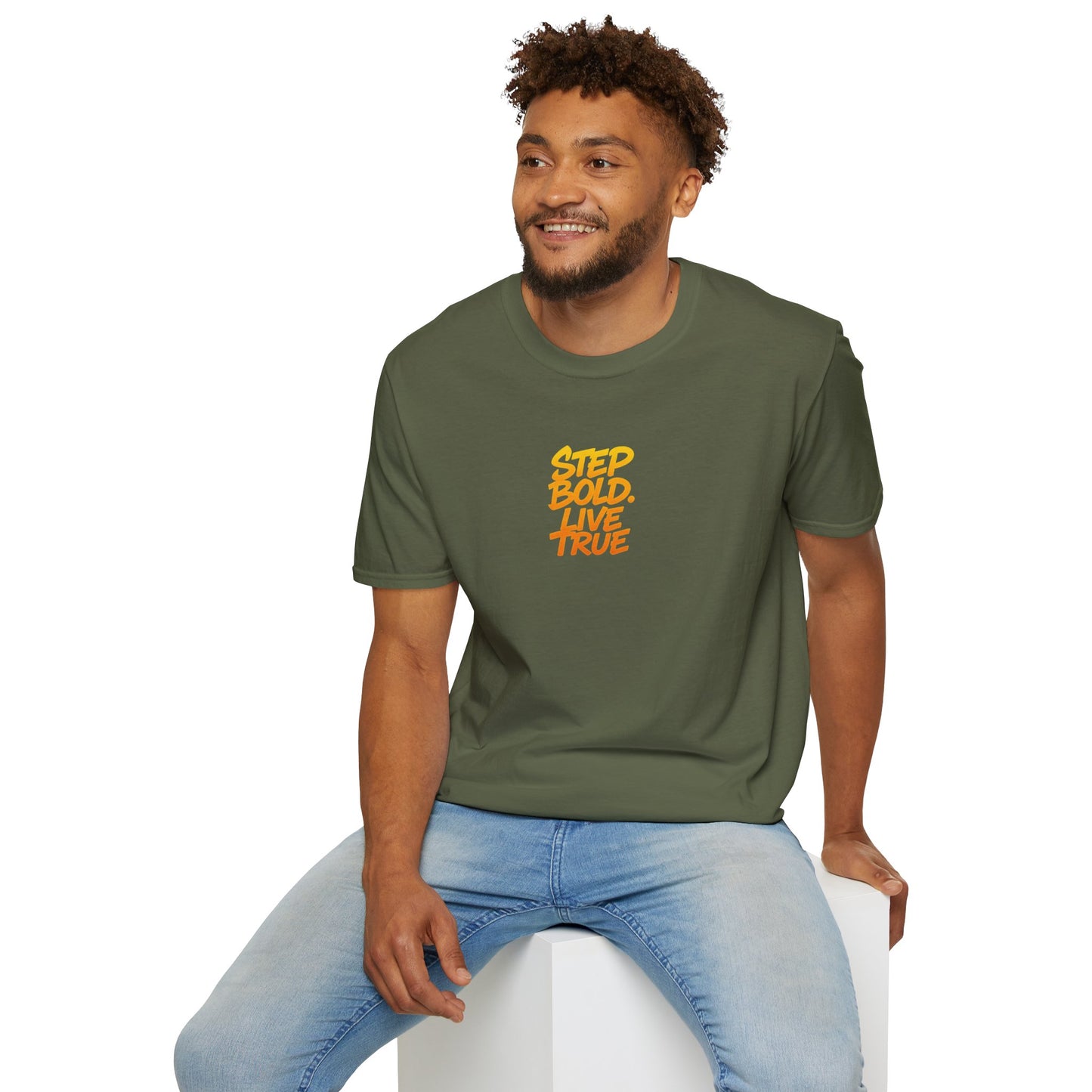 Unisex T-Shirt - Step Bold Live True - TrueWalk Apparel