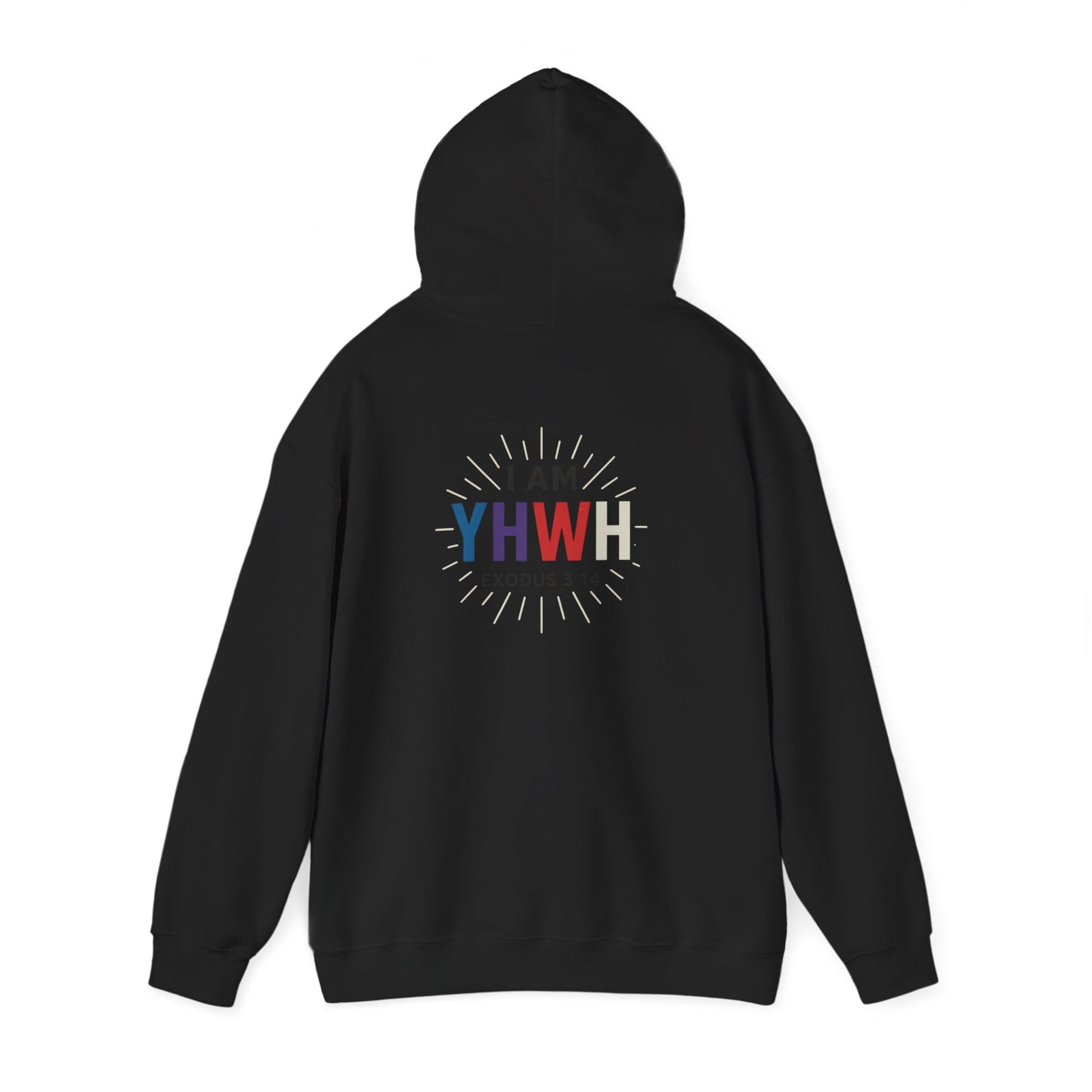 Vibrant YHWH Hoodie for Spiritual Connection, Unisex Sweatshirt, Religious Gift, Faith Apparel, Cozy Layering Piece, Bible Verses