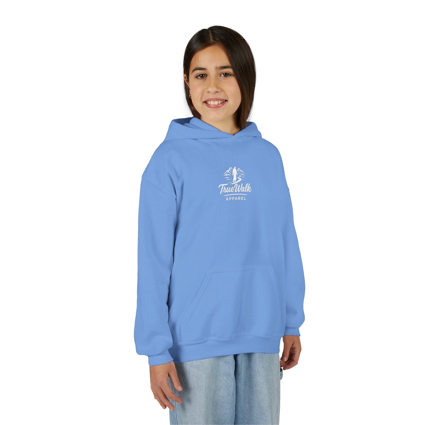 Straight A's -Faith-Focused Youth Hoodie for Encouragement, Youth Sweatshirt, Inspirational Gift, Confirmation, Back to School Apparel, Report Card Design