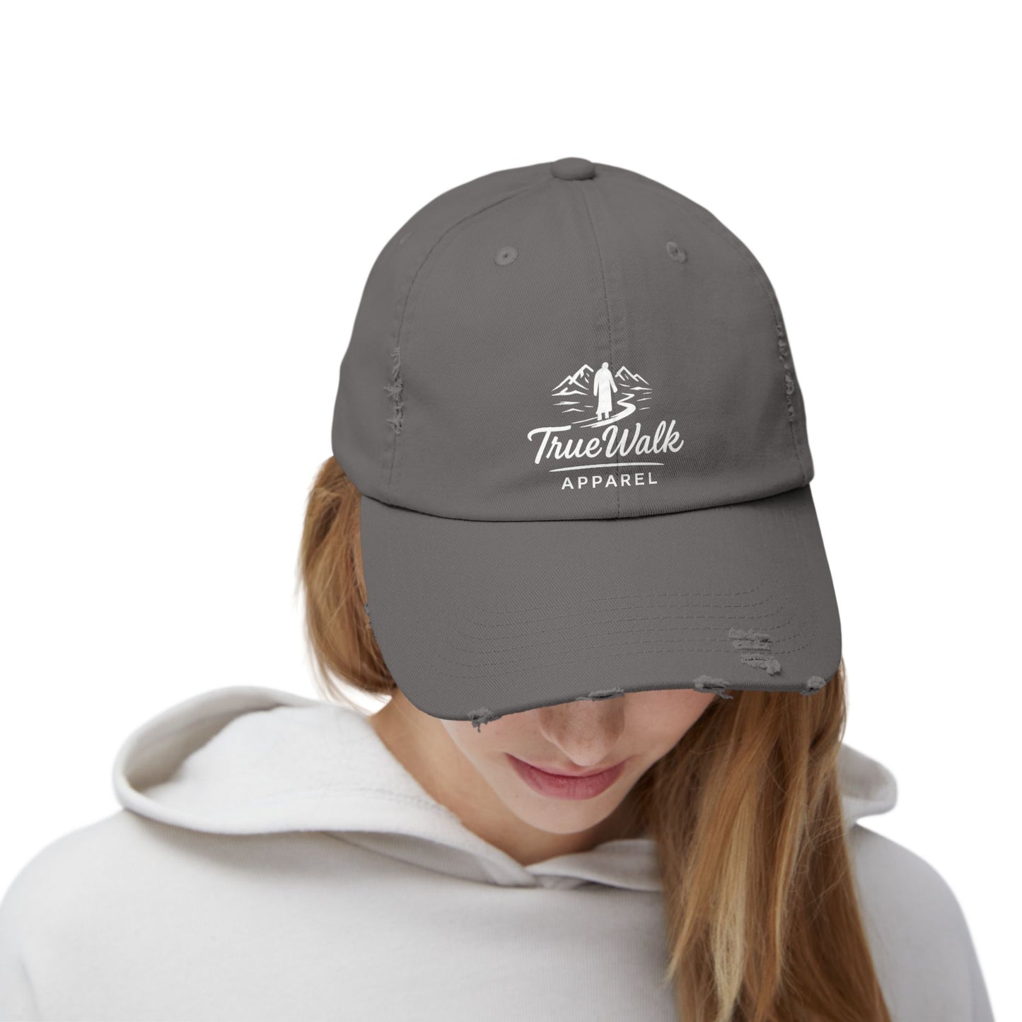 Faith-Inspired Distressed Cap, Casual Christian Hat, Stylish Spiritual Gift, Unisex Cap for Everyday Wear, Trendy Adjustable Hat
