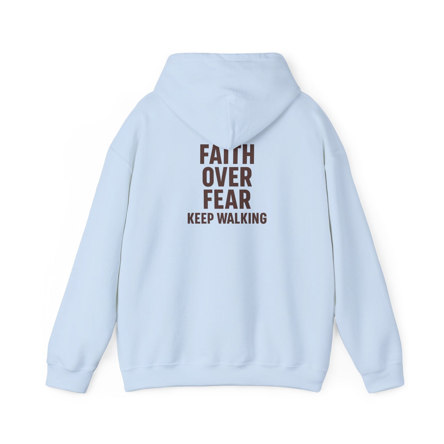 Inspirational Hooded Sweatshirt, Unisex Faith Moves, Motivational Apparel, Cozy Gift for Her, Spiritual Wellness Wear