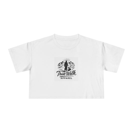 TrueWalk Chic Women's Crop Tee - Casual Style for Everyday Wear, Perfect for Summer Outfits, Gifts for Her, Festival Attire, Comfortable Fashion