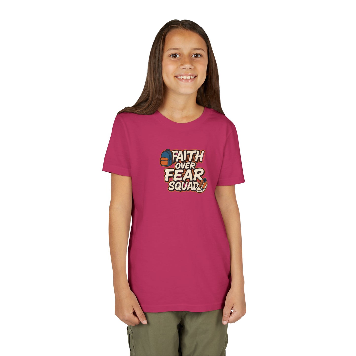 Faith Over Fear Squad' Design, Inspirational Tees for Kids, Motivational T-Shirt, Perfect for [...]