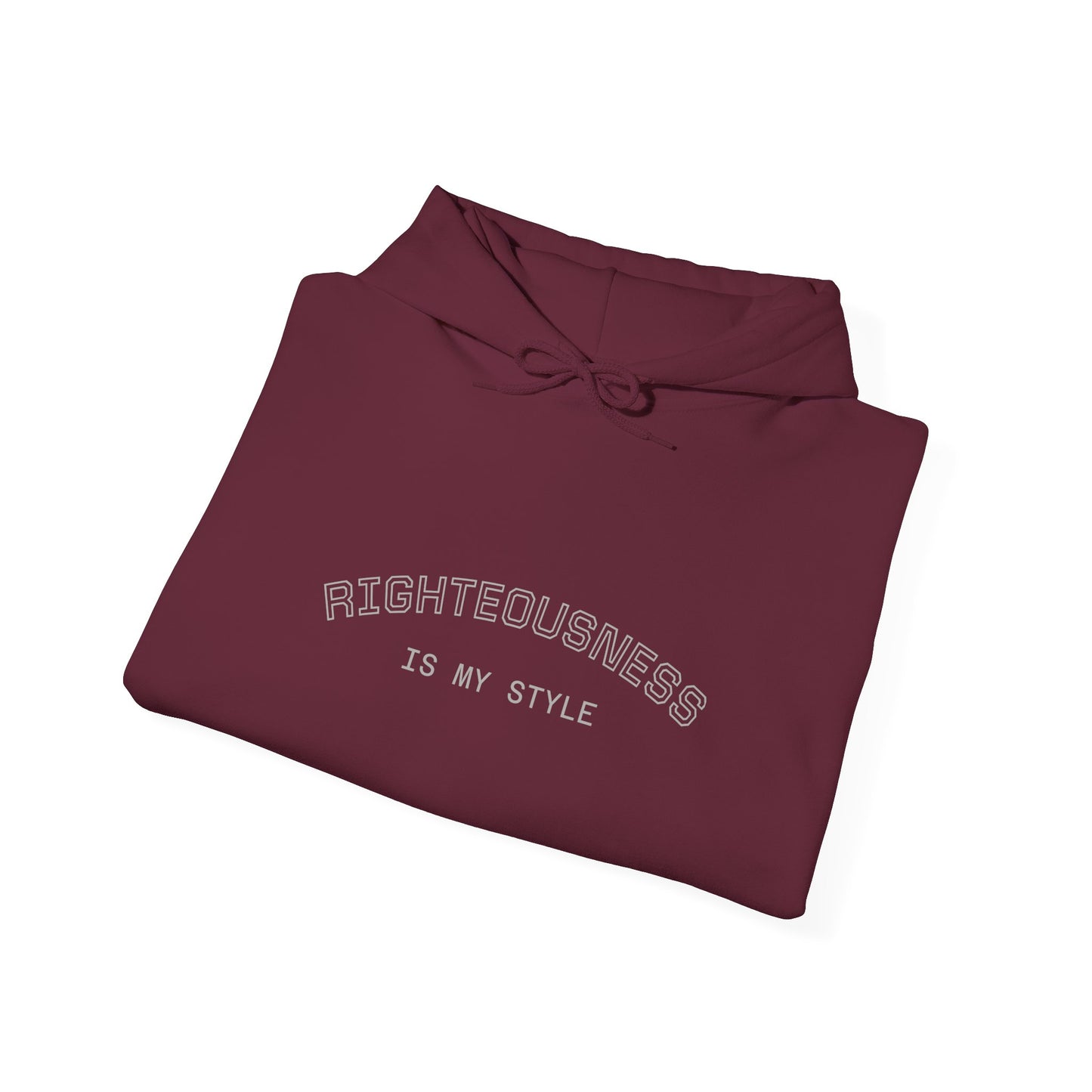 Inspirational Quote Hoodie, Righteousness Sweatshirt, Cozy Unisex Pullover, Gift for Friends, Family, Self-Care Essentials