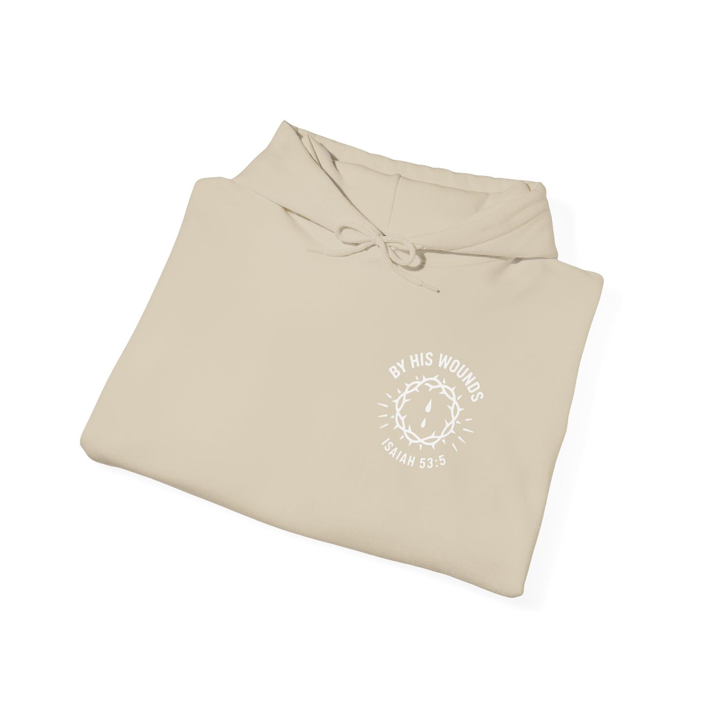 By His Wounds -Inspirational Unisex Hoodie - Perfect for Relaxation, Gifting, Casual Wear, and Celebrations