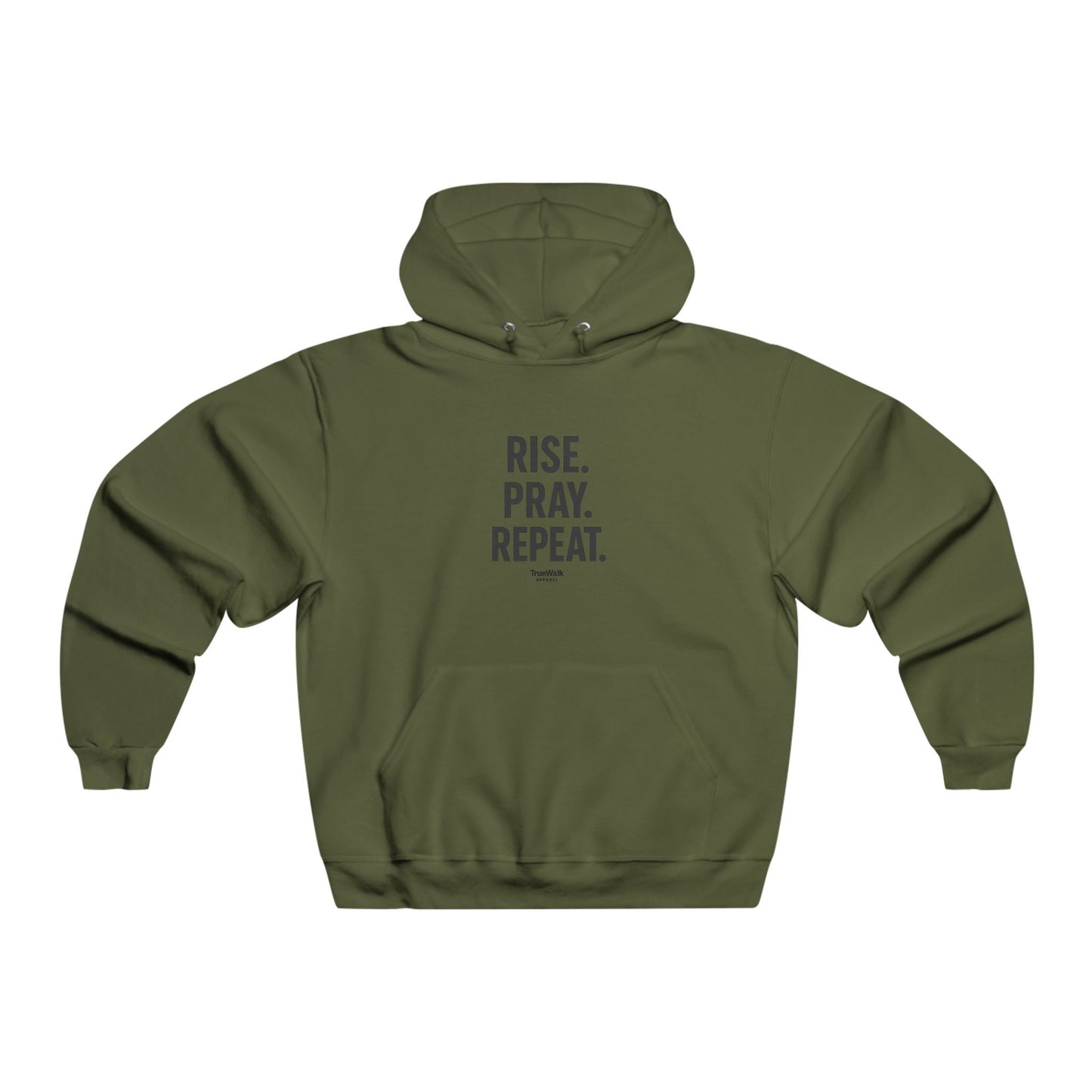 Rise. Pray. Repeat. Hoodie - Inspirational Sweatshirt for Men, Faith-Based Apparel, Cozy Gift for Him, Motivational Wear, Spiritual [...]