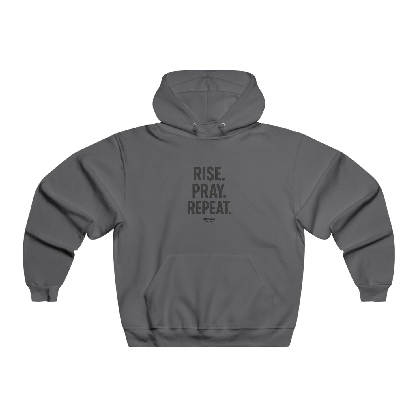 Rise. Pray. Repeat. Hoodie - Inspirational Sweatshirt for Men, Faith-Based Apparel, Cozy Gift for Him, Motivational Wear, Spiritual [...]