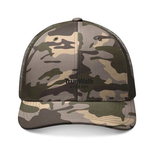 Camouflage Trucker Hat - Stylish Embroidered Cap for Outdoors