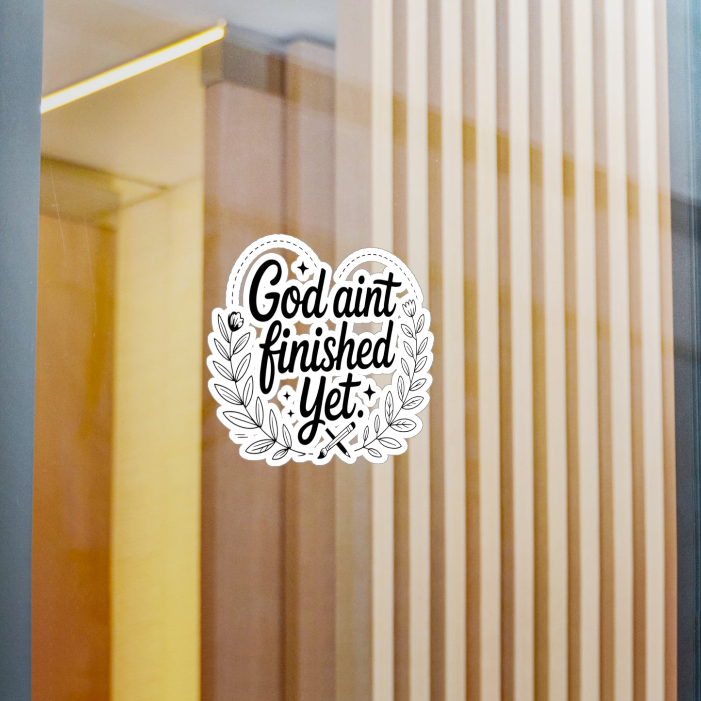 Inspirational Kiss-Cut Vinyl sticker