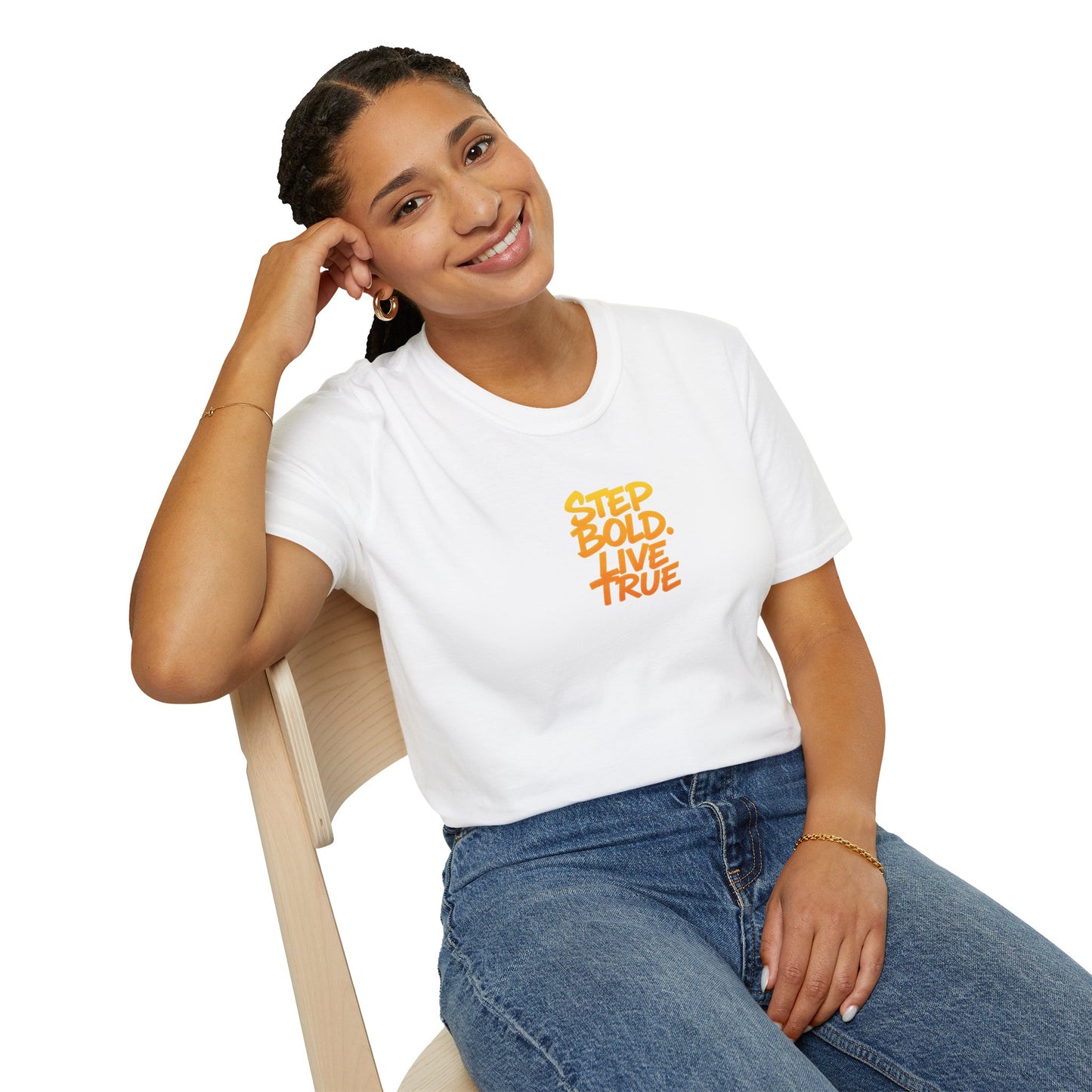 Unisex T-Shirt - Step Bold Live True - TrueWalk Apparel