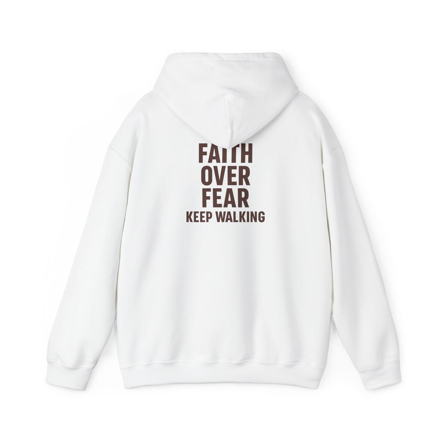 Inspirational Hooded Sweatshirt, Unisex Faith Moves, Motivational Apparel, Cozy Gift for Her, Spiritual Wellness Wear