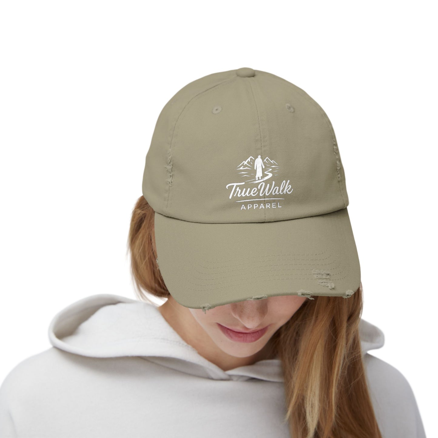 Faith-Inspired Distressed Cap, Casual Christian Hat, Stylish Spiritual Gift, Unisex Cap for Everyday Wear, Trendy Adjustable Hat