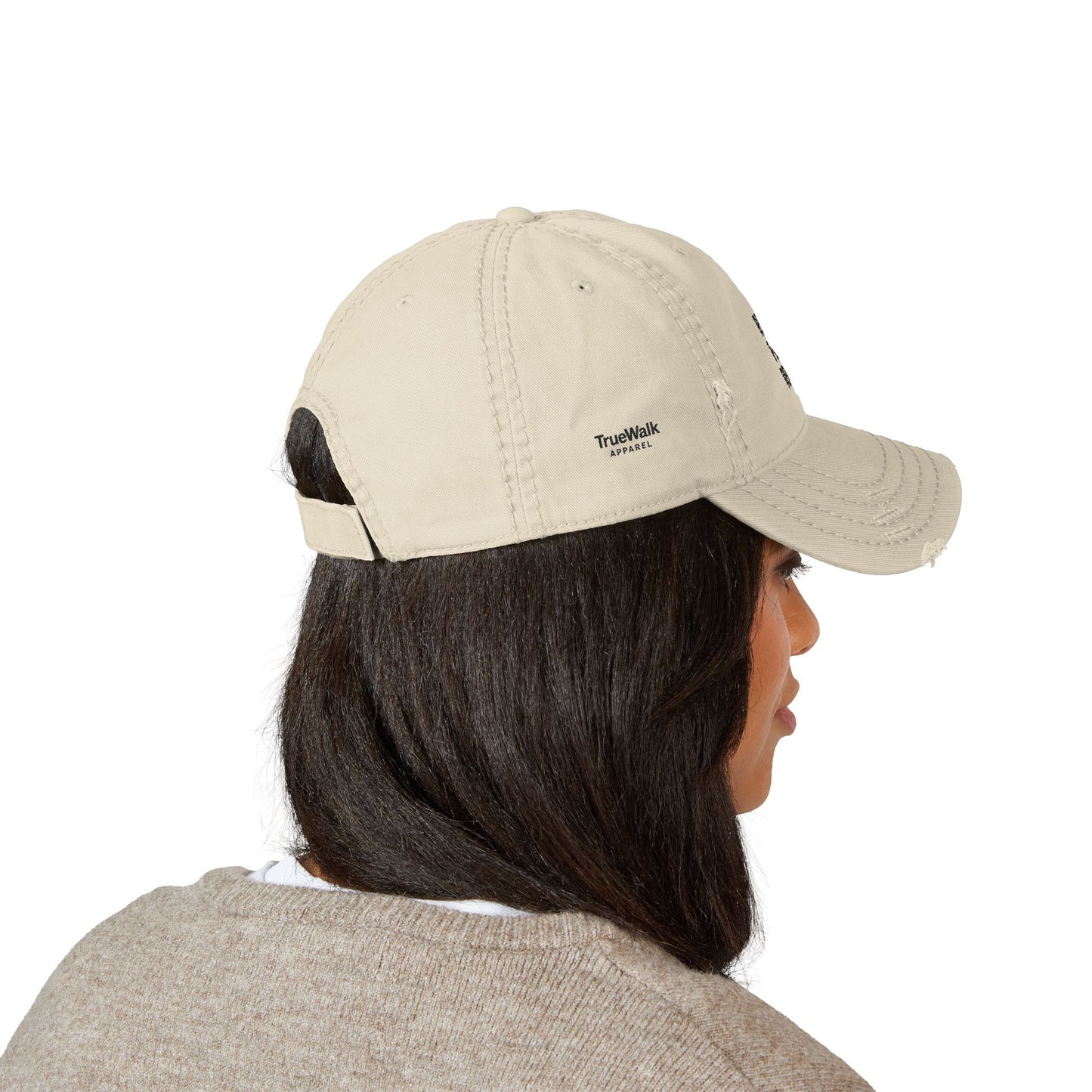 Distressed Dad Hat Rise, Paw, Repeat