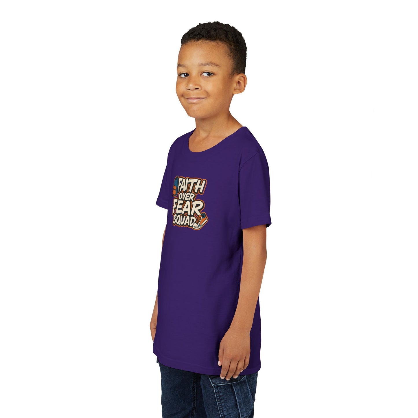 Faith Over Fear Squad' Design, Inspirational Tees for Kids, Motivational T-Shirt, Perfect for [...]