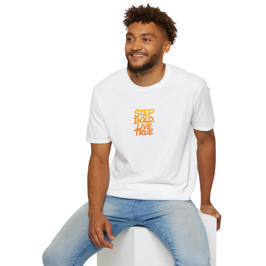 Unisex T-Shirt - Step Bold Live True - TrueWalk Apparel