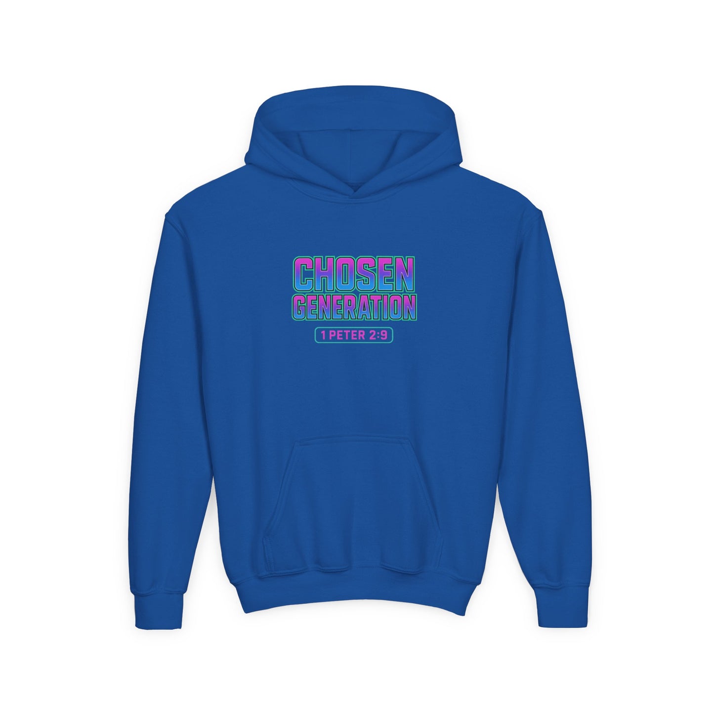 Youth Hooded Sweatshirt - Chosen Generation, Inspirational Gift, Christian Apparel, Bible Verse Hoodie, Youth Fashion, Trendy Hoodie