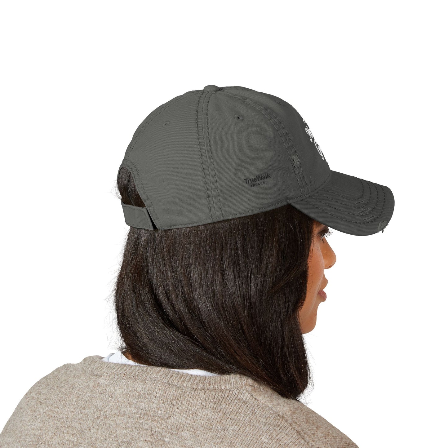 'Marked by Grace' Embroidery | distressed dad cap